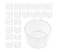 DECORNIJIA Gobelets Doseurs en Plastique Transparent 200 Pièces 10 Ml pour Mélange Résine Époxy et Préparation Remède Usage Laboratoire et Loisirs Créatifs Réutilisable