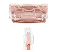 DECORNIJIA Perforatrice à Deux Trous en Alliage d'Aluminium Stylée 1 Set pour Bureau Usage Quotidien avec Petit Dégrafeur Portable