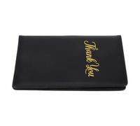 DECORNIJIA Porte-addition en Pu Noir Léger pour Restaurant et Fastfood, Élégant et Minimaliste, Servant de Carnet de Commande Détenteur de Chèque Pratique