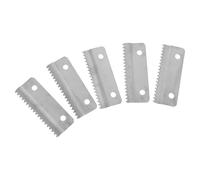DECORNIJIA Recharges de lames pour couteaux à boîte, lot de 5 pièces en fer argentées, accessoires pour coupe-ruban adhésif, compatibles avec distributeurs de ruban, maison et jardin
