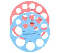 DECORNIJIA Règle de Mesure des Mamelons en Silicone 2 Pièces, Pochoir Circulaire Pratique et Résistant, Outil de Mesure pour Tétines de Bébé Facile à Utiliser