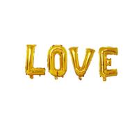 DECORNIJIA Set de Ballons en Aluminium de Cœur Matériau Résistant la Fuite D'air Lot de 29 I Love You Accessoires Photo pour Décoration de Fête Saint-valentin