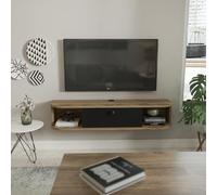 DECOROTIKA Meuble TV Mural Flottant Ibarra avec Rangement et étagères