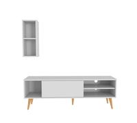 Decorotika Rans Armoire TV pour téléviseurs jusqu'à 55" | Blanc
