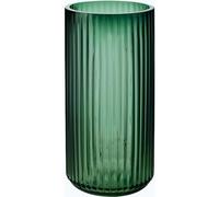 DECORPIA Vase Vert épais de 20,3 cm en Verre côtelé de qualité supérieure pour décoration d'intérieur Rustique, vases décoratifs pour Fleurs pour Ferme Moderne, idéal pour étagère, cheminée,