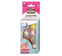 Décors de confiserie Licornes naturel à l'arôme vanille - 8 unités en boîte de 8g - Lot de 3