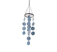 Décors de Styles côtiers pour Cour, décorations de Jardin côtier et de Plage Carillons éoliens extérieurs fabriqués à la Main Capiz Shell Windchime Capiz Wind Chimes