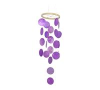 Décors de Styles côtiers pour Cour, décorations de Jardin côtier et de Plage Carillons éoliens extérieurs fabriqués à la Main Capiz Shell Windchime Capiz Wind Chimes