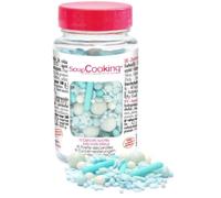 Décors sucrés - Mix ronds - Bleu Pastel - 70 g