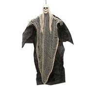 Décos et animations - Décoration faucheuse noire et blanche à suspendre Halloween 110 cm