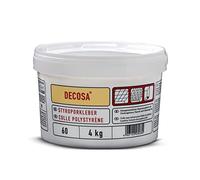 DECOSA Colle Polystyrène - blanc - seau 4 kg - 2 seaux
