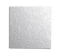 DECOSA Dalle de plafond AP101 (Bern) - polystyrène - blanc - effet crépi - 50 x 50 cm - 10 sachets (=20 m2)