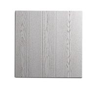 DECOSA Dalle de plafond ATHEN - polystyrène - effet bois-couleur frêne blanc - 50 x 50 cm - 20 sach. (=40 m2)