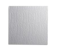 DECOSA Dalle de plafond Hamburg - polystyrène - blanc - effet crépi - 50 x 50 cm - 8 sach. (=16 m2)