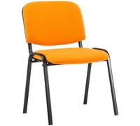 Decoshop26 Chaise visiteur empilable - Noir
