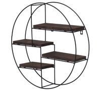 Decoshop26 Étagère murale ronde - Marron