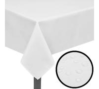 Decoshop26 Nappe de table de jardin - Blanc