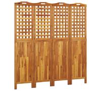 Decoshop26 Paravent 4 panneaux bois acacia - Marron