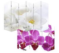 décoshop26 Paravent Orchidée - 6 pans 180x240cm