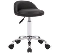 Decoshop26 Tabouret de travail pivotant - Argent