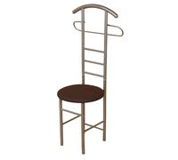 Decoshop26 Valet de chambre en métal - Marron