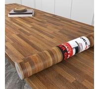 Decotalk Papier Adhesif Pour Meuble Bois Brun Foncé Pour Cuisine 60X300cm Papier Peint Imitation Bois Imperméable Film Autocollant Meuble Décoratif Rouleau Vinyle Adhesif pour Salle de Bain Chambre
