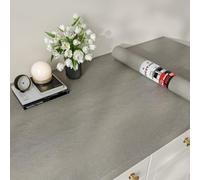 Decotalk Papier Adhesif Pour Meuble Cuisine Bois Gris 40X300cm Épais Revêtement Plan De Travail Stickers Porte Adhesif Bois Papier Peint Armoire Film Autocollant Rouleau Adhésif Decoratif Imperméable