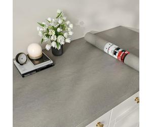 Decotalk Papier Adhesif Pour Meuble Cuisine Bois Gris 40X300cm Épais Revêtement Plan De Travail Stickers Porte Adhesif Bois Papier Peint Armoire Film Autocollant Rouleau Adhésif Decoratif Imperméable