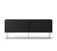 Decotique Vogue Banc TV avec Pieds 136 Gris anthracite/Laiton