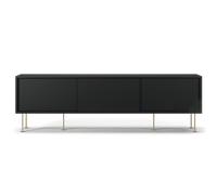 Decotique Vogue Banc TV avec Pieds 180 Gris anthracite/Laiton