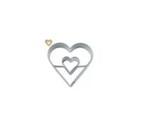 Découpe pâte inox Coeur 3D 4.6 cm