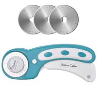 Découpe-rouleaux - Lames professionnelles en acier inoxydable - 45 mm avec 3 lames de rechange