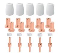 Decoupeur Plasma Buse Consommables Parkside Tip Buse Plasma Decoupe Electrode Tip Buse Consommable pour Cut 30 40 50 (25 pièces)