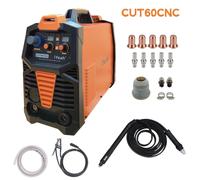 Découpeur plasma CNC - CUT65 PTM60 - 65A, allumage par arc pilote sans haute fréquence - 110/220V - épaisseur de coupe jusqu'à 30 mm - Torche de brasage rectiligne PTM60, câble de 10 mètres