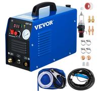 Découpeur plasma VEVOR CUT-50 HF, découpeur plasma à onduleur, capacité de coupe de 12 mm, découpeur de métal, machine de découpe 220 V 50 A, kit d'accessoires pour découpeur, bricolage