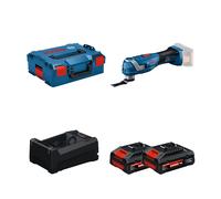 Découpeur-ponceur GOP 18V-34 + 2 Batteries EXPERT 4 Ah + 1 Chargeur GAL 12V/18V-80 BOSCH