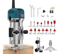 Découpeuse de précision, modèle trimmer, 800 W, 30 000 tr/min, 15 lames, 6 réglages de vitesse