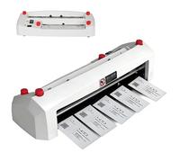 Découpeuse électrique A4 de précision à 9 lames, machine automatique de cartes de visite, 120-300 g/m², rapide 100 cartes en 2-3 minutes, pour imprimerie et bureau