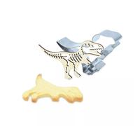 ScrapCooking - Kit Découpoir + Embosseur Bois Dino - Emporte-Pièce Dinosaure en Inox pour Biscuits en Relief - Moule Accessoire Pâtisserie Sablés - Animaux, Jungle - 2098