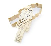 ScrapCooking - Kit Découpoir + Embosseur Bois Casse-Noisette - Emporte-Pièce Noël en Inox pour Biscuits en Relief - Moule Accessoires Pâtisserie Sablés - Coloris Doré - 2097