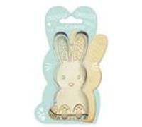 ScrapCooking - Kit Découpoir + Embosseur Bois Lapin - Emporte-Pièce en Inox pour Biscuits en Relief - Moule Accessoires Pâtisseries Pâques Sablés - 2099