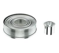 Lacor Emporte-pièces 68069 Boîte de 9 découpoirs ronds unis en inox