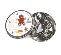 ScrapCooking - Découpoirs Bonhommes Pain d'Épices en Inox - 3 Moules Emporte-pièces en Forme de Bonhomme de Noël, Mannala, Mannele, Gingerbread - Pâtisserie Biscuits Gâteaux Sablés Décoration - 2009