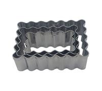 Découpoirs / emportes-pièces - PATISSE - rectangulaire - Biscuits - inox - 3 unités