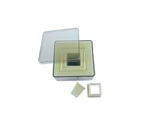 Découpoirs Les 9 Carrés plastiques de BUYER - 2 à 10 cm H 3.5 cm