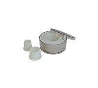 BOITE DE 9 DECOUPOIRS CANNELES RONDS PLASTIQUES 2A10CM