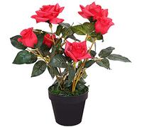 Decovego Rose Rosier Plante Artificielle Artificiel avec Floraisons Sélection