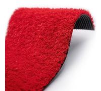 Decoweb Gazon Artificiel classé feu - Rouge - 22 mm - Rouleau de 2m x 2m