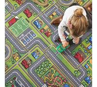 Decoweb Moquette de Jeu Enfant - Circuit de Voiture - Ville - 4m x 2m