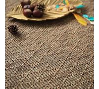 Decoweb Moquette Tissé Plat - Timika - Marron Camel - Echantillon 15 x 20 cm